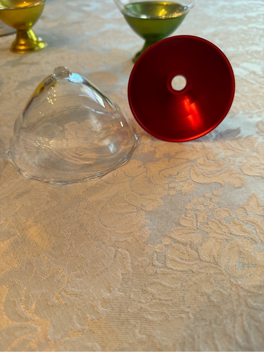 Colored Glass Dessert Bowls - Set of 6 - Picture 5 of 7